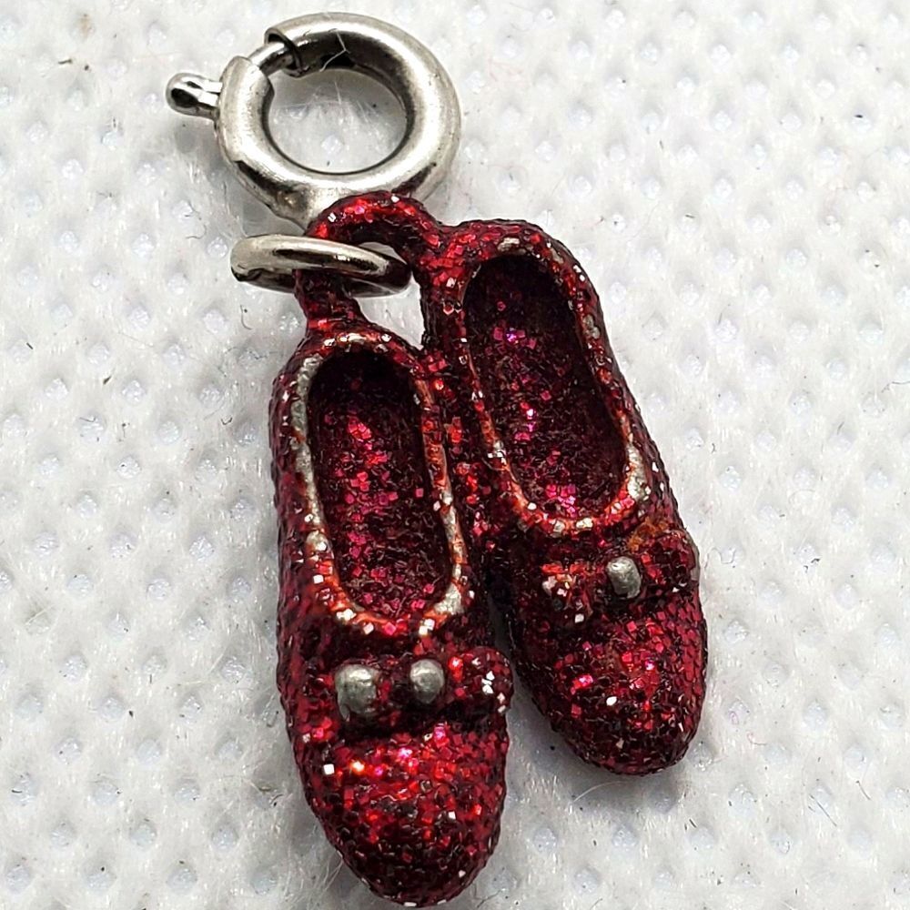 Red Sparkly Shoes Charm